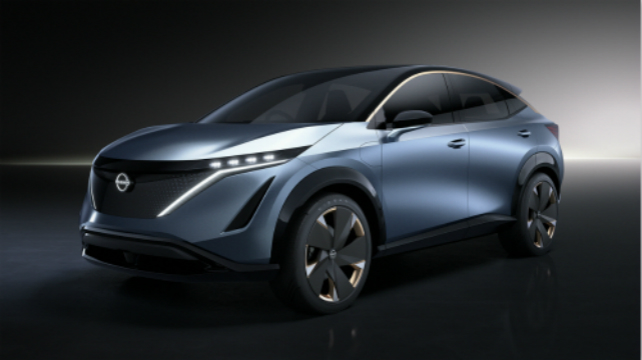 日産Ariya純電動跨界概念車“盾式”前臉